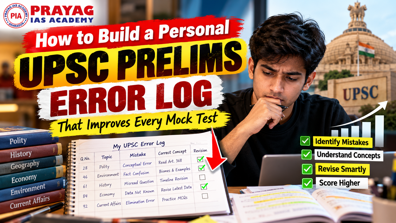 How to Build a Personal UPSC Prelims Error Log That Improves Every Mock Test