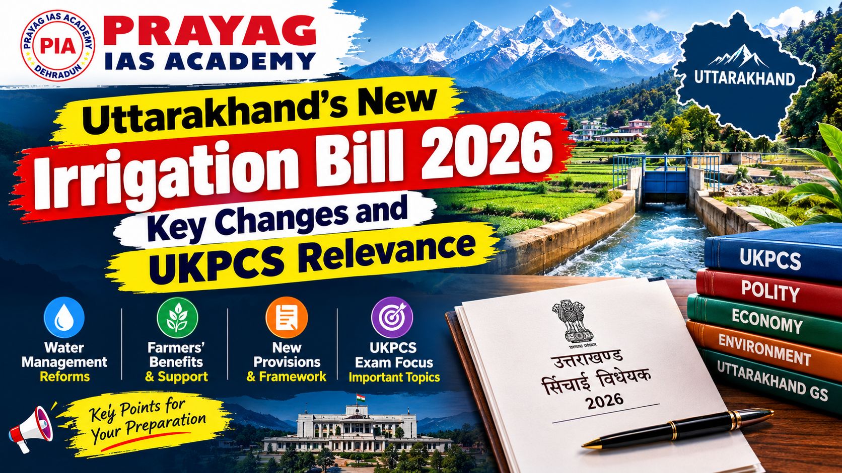 Uttarakhand's New Irrigation Bill 2026 Key Changes and UKPCS Relevance